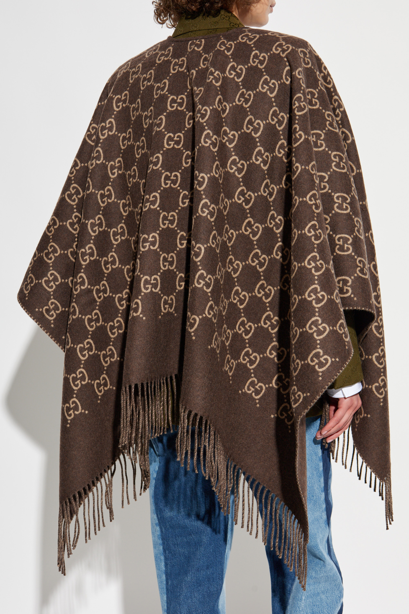 ポンチョ・ケープ Balenciaga Wool Cape Balenciaga Hooded Blanket Cape - Black | Editorialist